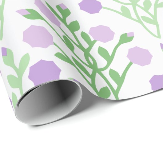 Pabla Petal Lattice in Lilac and Green Geschenkpapier (Rolleneckpunkt)