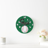 Pablo Baseball Clock Runde Wanduhr (Zuhause)