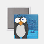 Pablo der Pinguin, mit Anführungsmagnet Magnet (Vorderseite/Rückseite)