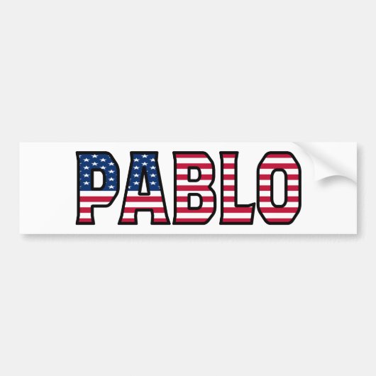 Pablo Name Vorname USA Aufkleber Sticker Auto Autoaufkleber (Vorne)