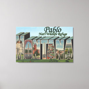 Pablo Nat'l Wildlife Refugium, Montana Leinwanddruck