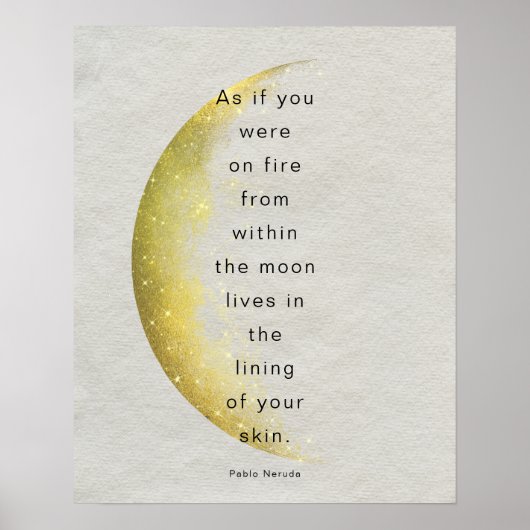 Pablo Neruda Celestial Poster (Vorne)