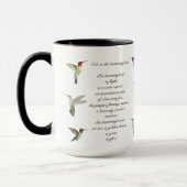 Pablo Neruda Hummingbird Gedicht Tasse (Links)