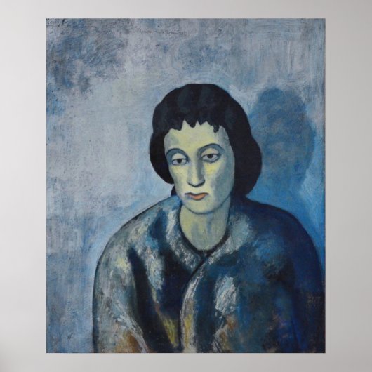 Pablo Picasso - Frau mit Bangs, 1902 Poster (Vorne)