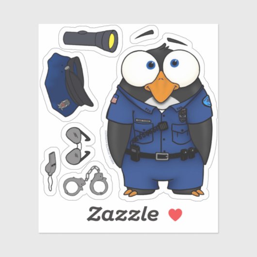 Pablo, Pinguin, Aufkleber, Set Aufkleber (Blatt)