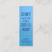 Pablo Pinguin, Glückskarten Mini Visitenkarte (Rückseite)