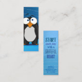 Pablo Pinguin, Glückskarten Mini Visitenkarte (Vorne/Hinten)