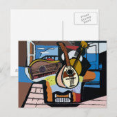 Pablo Strings Abstrakt Postkarte (Vorne/Hinten)