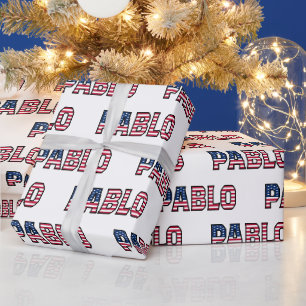 Pablo Vorname Name USA US Geschenkpapier Papier