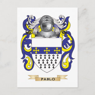 Pablo-Wappen (Familienwappen) Postkarte