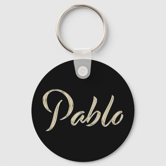 Pablo whitegold Button-Schlüsselger Schlüsselanhänger (Vorderseite)
