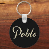 Pablo whitegold Button-Schlüsselger Schlüsselanhänger (Vorderseite)