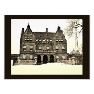 Pabst-Haus im Winter Fotodruck