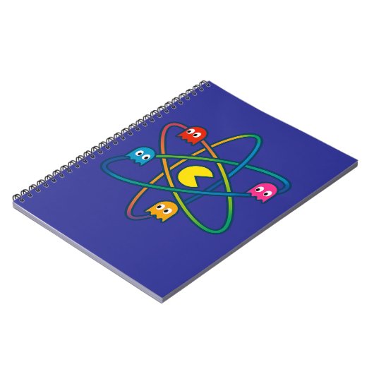 Pac-Atomic Universe – Retro Gaming Art Sticker Notizblock (Linke Seite)