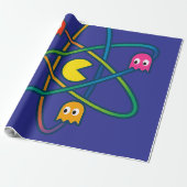 Pac-Atomic Universum – Retro-Gaming-Kunstaufkleber Geschenkpapier (Ungerollt)