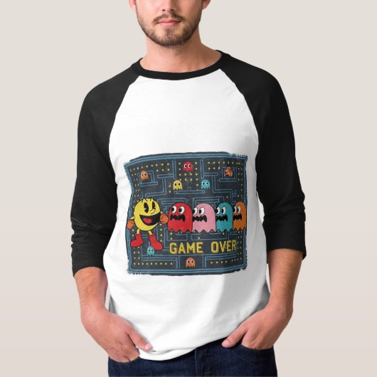 Pac-Man Game Over T-Shirt – Retro Arcade Gaming Te (Vorderseite)