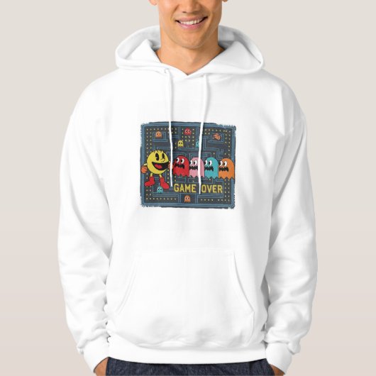 Pac-Man Game Over T-Shirt – Retro Arcade Gaming Te Hoodie (Vorderseite)
