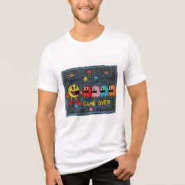 Pac-Man Game Over T-Shirt – Retro Arcade Gaming Te Tri-Blend Shirt