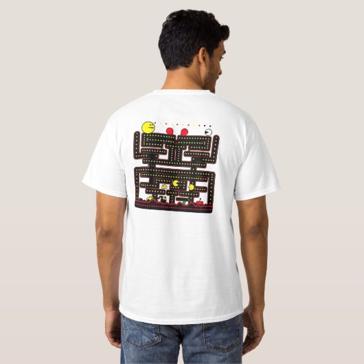 Pac-Man T-Shirt (Schwarz voll)