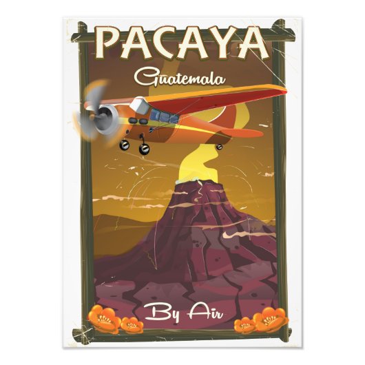 Pacaya Vulkan Guatemala Reiseplakat Fotodruck (Vorne)
