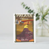 Pacaya Vulkan Guatemala Reiseplakat Postkarte (Stehend Vorderseite)