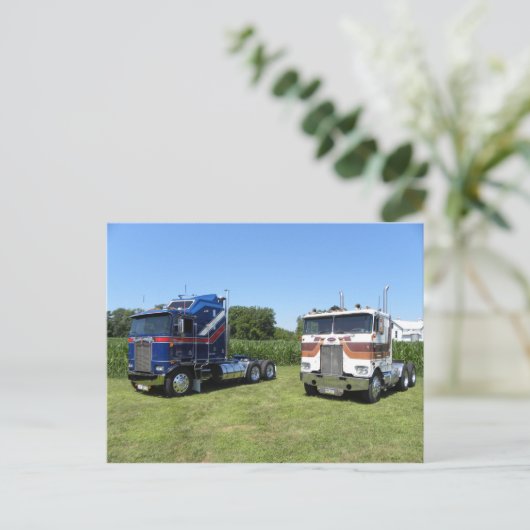 Paccar Cabovers Postkarte (Stehend Vorderseite)