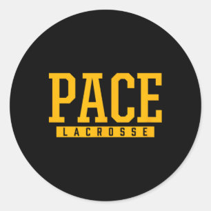Pace High School Lacrosse 1 Runder Aufkleber