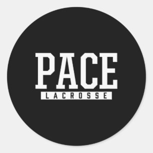 Pace High School Lacrosse Runder Aufkleber