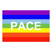 PACE Peace Flag Fotodruck (Vorne)