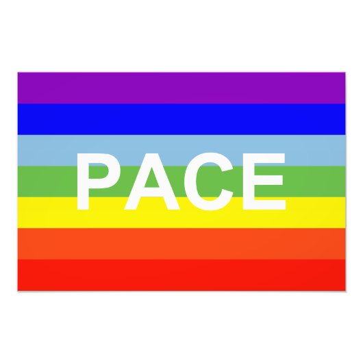 PACE Peace Flag Fotodruck (Vorne)