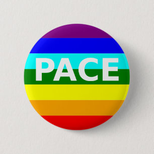 Pace(Peace) Flag Italienisch Button
