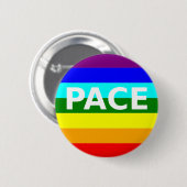 Pace(Peace) Flag Italienisch Button (Vorne & Hinten)