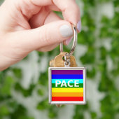 Pace(Peace) Flag Italienisch Schlüsselanhänger (Hand)