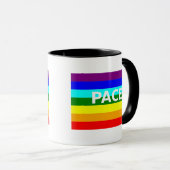 Pace(Peace) Flag Italienisch Tasse (VorderseiteRechts)