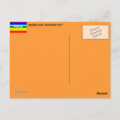 Pace(Peace) Flag Italienische Postkarte (Rückseite)