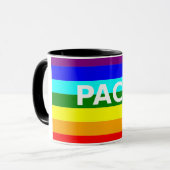 Pace(Peace) Flag Italienische Tasse (Vorderseite Links)