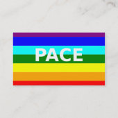 Pace(Peace) Flag Italienische Visitenkarte (Rückseite)