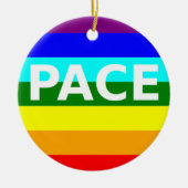 Pace(Peace) Flag Italienisches Ornament (Vorne)