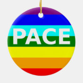 Pace(Peace) Flag Italienisches Ornament (Hinten)