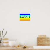 Pace(Peace) Flag Italienisches Poster (Küche)
