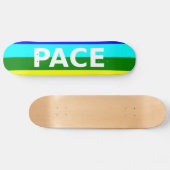 Pace(Peace) Flag Italienisches Skateboard (Horizontal)