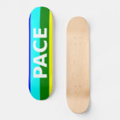Pace(Peace) Flag Italienisches Skateboard (Vorderseite)