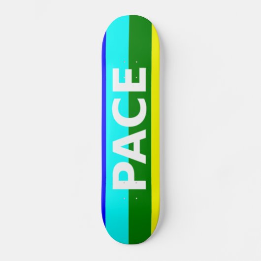 Pace(Peace) Flag Italienisches Skateboard (Vorderseite)