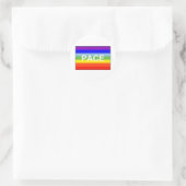 PACE Peace Flag Rainbow Runder Aufkleber (Tasche)