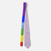 Pace - Peace - Frieden - Rainbow Color Regenbogen Krawatte (Rückseite)