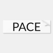 Pace White Black Italienischer Frieden einfach min Autoaufkleber (Vorne)