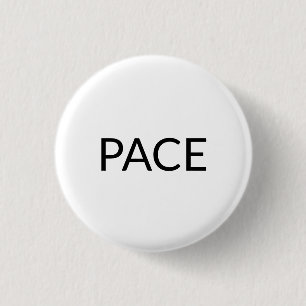 Pace White Black Italienischer Frieden einfach min Button
