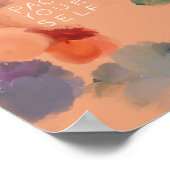 "Pace Yourself" Abstrakte Confetti Floral Poster (Ecke)