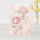 Pacemaker-Operation wird bald gut Karte (Gelbe Blume)