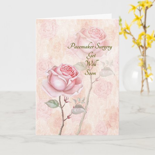 Pacemaker-Operation wird bald gut Karte (Gelbe Blume)